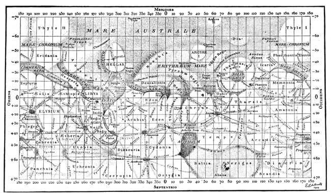 Memoirs of the British Astronomical Association.  MAP OF MARS.