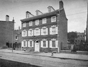 Plate VIII.—Morris House, 225 South Eighth Street. Erected in 1786 by John Reynolds.