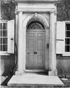 Plate XXIX.—Doorway, Grumblethorpe, 5621 Germantown Avenue; Doorway, 6105 Germantown Avenue.