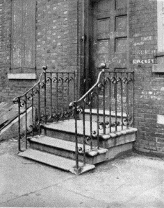 Plate XXXVII.—Stoop and Balustrade, Wistar House; Stoop and Balustrade, 130 Race Street.