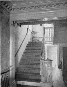 Plate LV.—Hall and Staircase, Whitby Hall; Detail of Staircase, Whitby Hall.