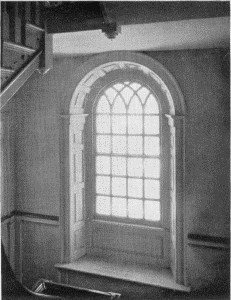 Plate LXXII.—Inside of Front Door, Whitby Hall; Palladian Window on Stair Landing, Whitby Hall.