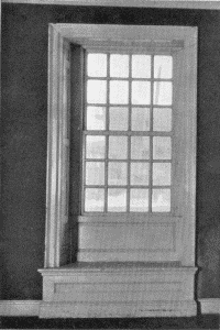 Plate LXXIII.—Window Detail, Parlor, Whitby Hall; Window Detail, Dining Room, Whitby Hall.