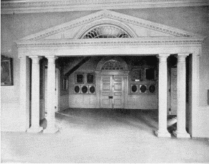 Plate LXXXI.—Banquet Hall, Second Floor, Independence Hall; Entrance to Banquet Hall.