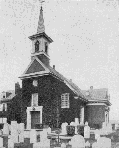 Plate XCI.—Christ Church, North Second Street near Market Street. Erected in 1727-44; Old Swedes' Church, Swanson and Christian Streets. Erected in 1698-1700.