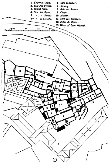 PLAN OF PAÇO, CINTRA