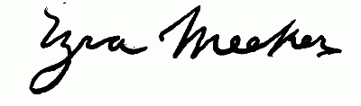 Signature: Ezra Meeker