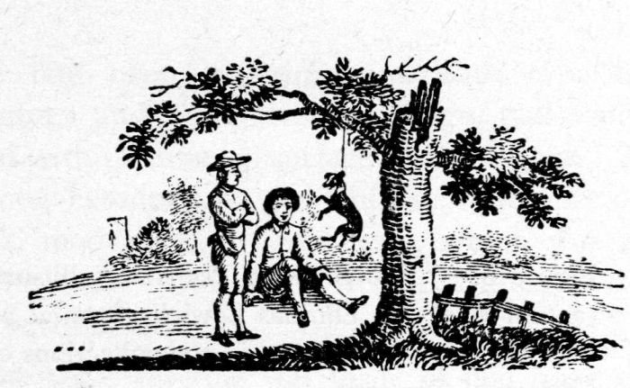 Figure 9.—Tailpiece by Thomas Bewick (actual size), from A general history of quadrupeds, 1790, in the collections of the Library of Congress.