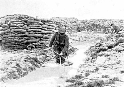 THE STATE OF THE TRENCHES IN WHICH WE LIVED AND SLEPT (?) FOR WEEKS ON END DURING THE FIRST AND SECOND WINTER OF WAR