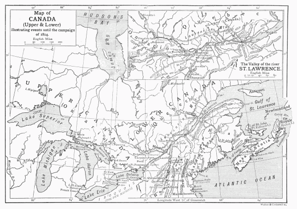 Map of Canada--Upper and Lower