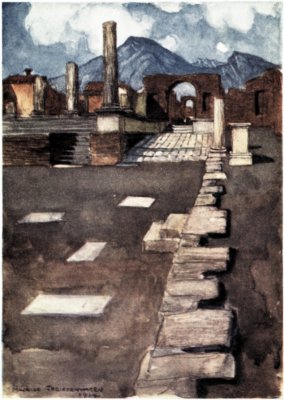 Illustration: THE FORUM, POMPEII