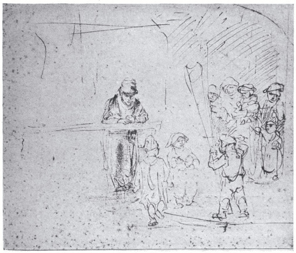 Plate 25. Children Refore A Street Door: The One In The Middle With A “Rommelpot”