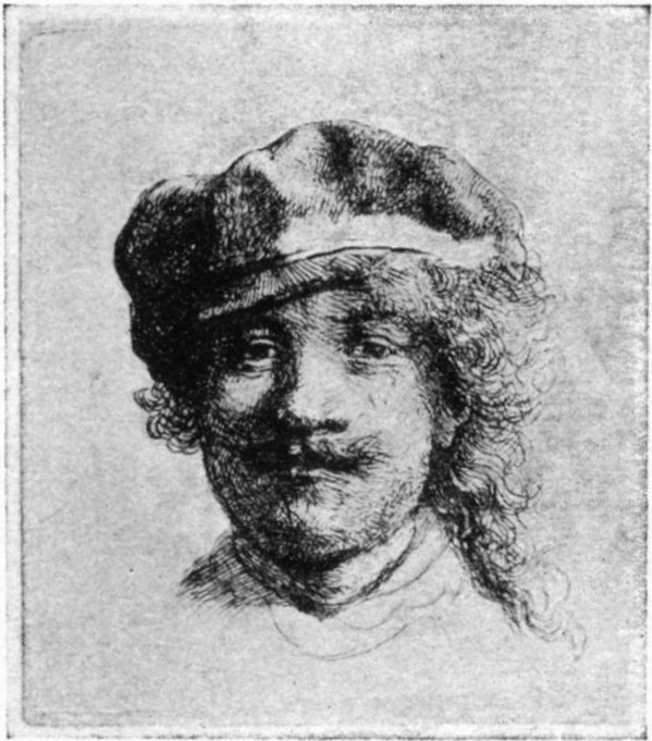 57. REMBRANDT WEARING A SOFT CAP. (1631.) B. 2