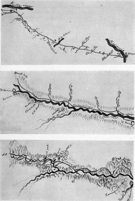 THREE ROUTE MAPS