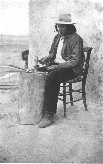 A fashionable metal-worker of Taos, New Mexico, who has not adhered to the native costume