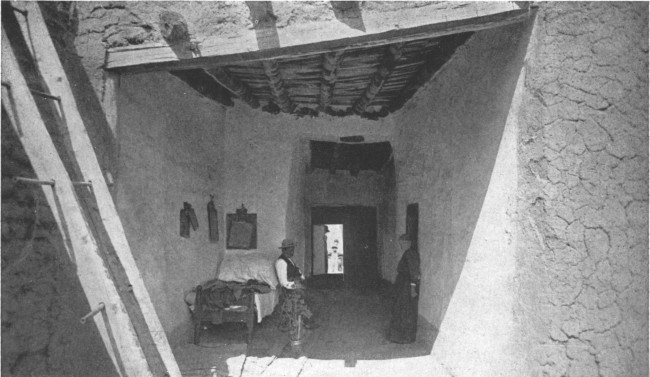 An excellent example of the entrance to an adobe house of the Southwest, embodying the best traditions of this kind of architecture