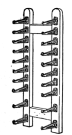 Fig. 31. Galley Brackets forming a rack fastened to wall.