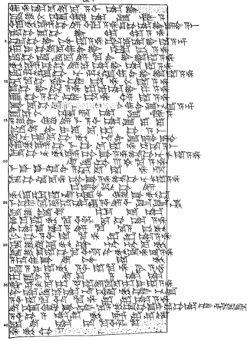 Plate of cuneiform tablet.