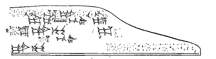 Plate of cuneiform tablet.