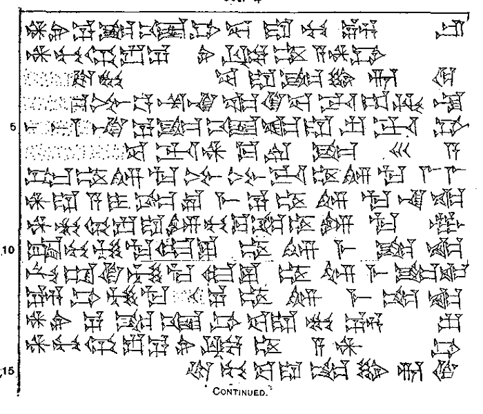 Plate of cuneiform tablet.