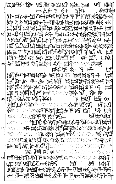 Plate of cuneiform tablet.