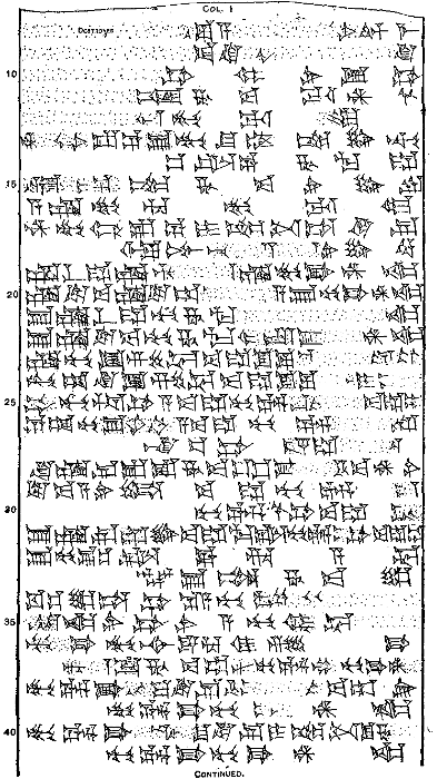 Plate of cuneiform tablet.