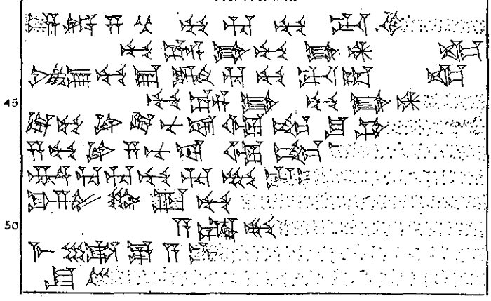 Plate of cuneiform tablet.