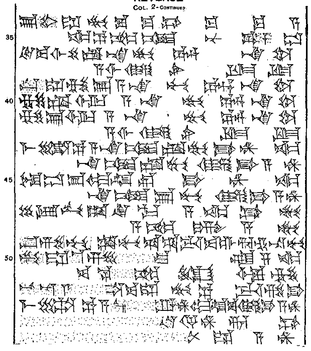 Plate of cuneiform tablet.