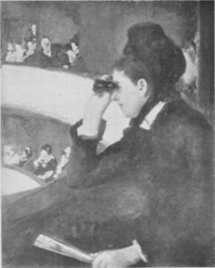 Dans la Loge  From a painting by Mary Cassatt