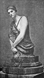 Cassandra  From a statue in colored marble by Max Klinger