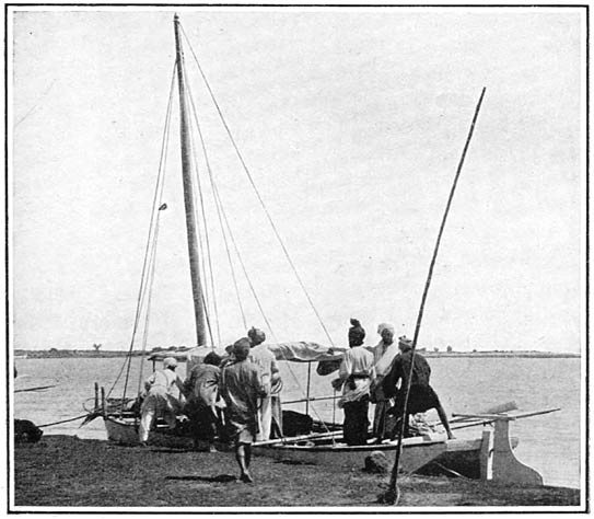 A Ferryboat for the Mail on the Indus River near Dera Ismail Khan