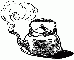 Steam Rising from Teakettle.