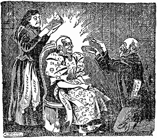 PLATT. THE NEW SVENGALI. THE HYPNOTIZING OF MORTON. Have you read "Trilby?" Svengali was a bad, wicked man, who used to hypnotize poor, sweet little Trilby and make her sing and act as he pleased—With apologies to Du Maurier.