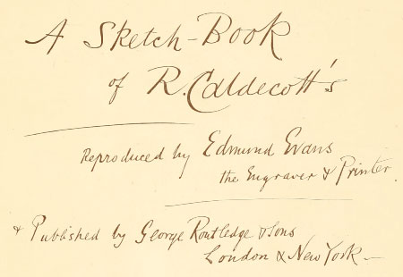 A Sketch-Book of R. Caldecott's