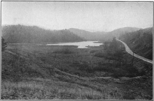 Plate IIA. View up the valley of Umpog Creek.