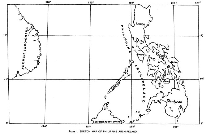 Sketch map of the Philippine Archipelago