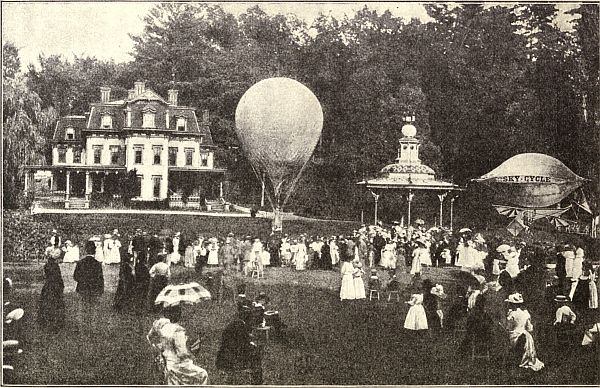 A BALLOON-PICNIC AT THE AËRONAUTS' HOME.