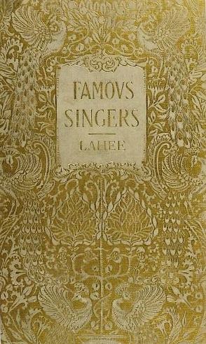 book's cover, FAMOUS SINGERS LAHEE