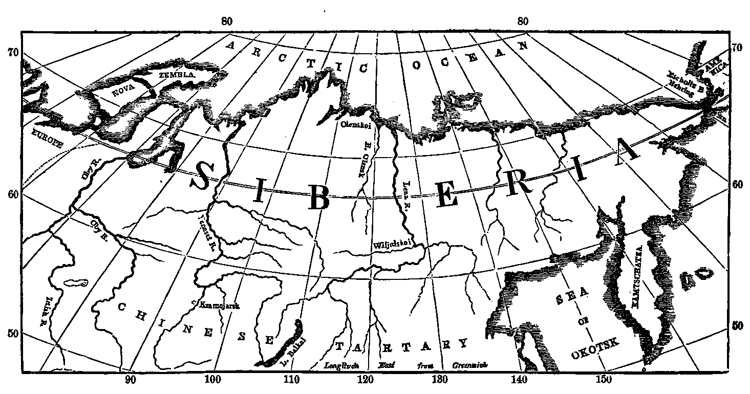 Map Of Siberia.