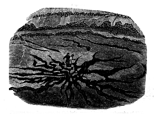 Fissures near Jerocarne, in Calabria, caused by the earthquake of 1783.