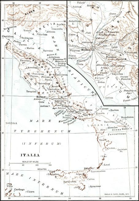 map of Italy