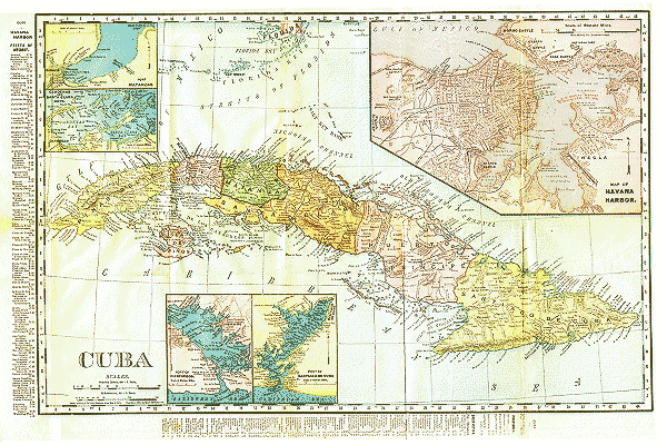 Map of Cuba