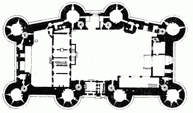 PLAN EXACT DE LA BASTILLE TEL QU'IL FUT LEVÉ LE 16 JUILLET 1789,  DEUX JOURS APRÈS LA PRISE.  (Bibl. nat., manuscrits).