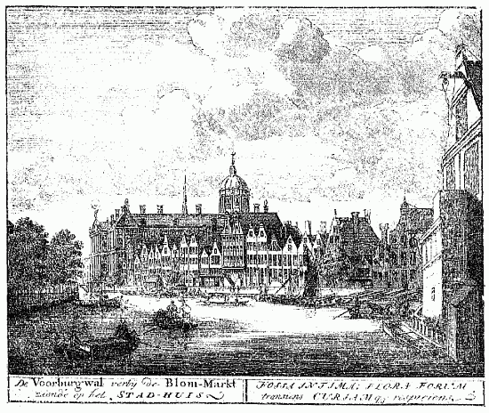 AMSTERDAM: QUAI SUR LE MARCHÉ AUX FLEURS (Bibl. de l'Arsenal)