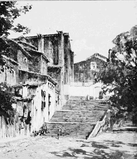 ENTRANCE TO MILITARY CLOISTERS: GERONA.