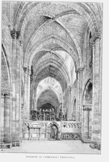 INTERIOR OF CATHEDRAL: TARRAGONA.