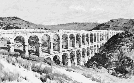 ROMAN AQUEDUCT, NEAR TARRAGONA.