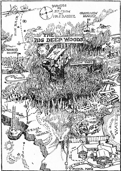 MAP OF THE HOLLOW TREE AND DEEP WOODS COUNTRY