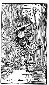 Fig. 50.—A Brownie Link Boy with a Fire-fly Lantern.