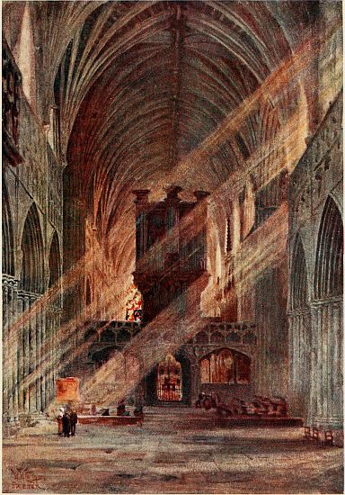 EXETER  INTERIOR OF THE NAVE